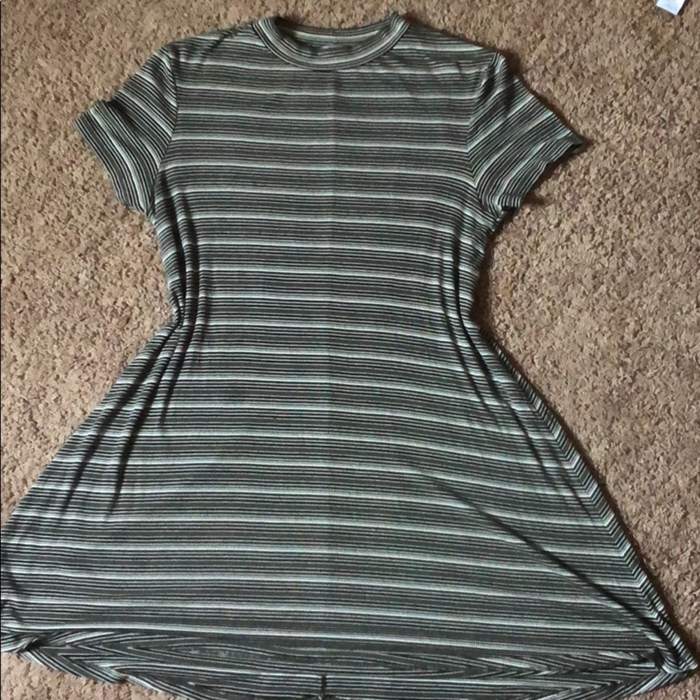 Mid Length Stripped Dress